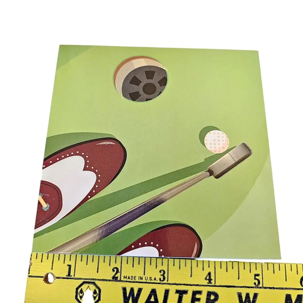 Golf Pop Up Greeting Card Father's Day Birthday Hole in One Mothers Day